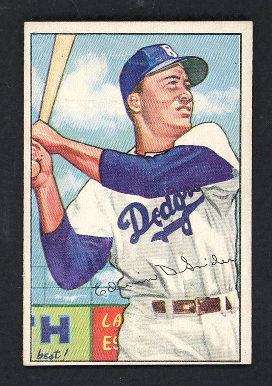 1952 Bowman Baseball #116 Duke Snider Dodgers EX+/EX-MT 562793