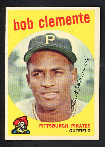 1959 Topps Baseball #478 Roberto Clemente Pirates EX-MT 562801