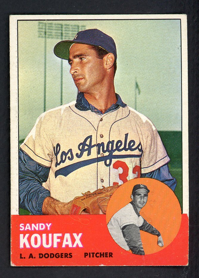 1963 Topps Baseball #210 Sandy Koufax Dodgers EX+/EX-MT 562803