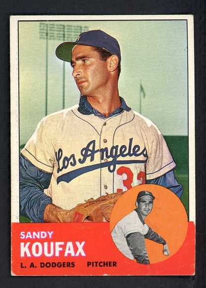 1963 Topps Baseball #210 Sandy Koufax Dodgers EX+/EX-MT 562803