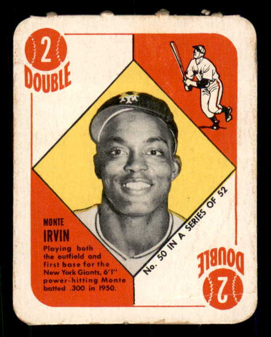 1951 Topps Red Backs #050 Monte Irvin Giants VG-EX 562809