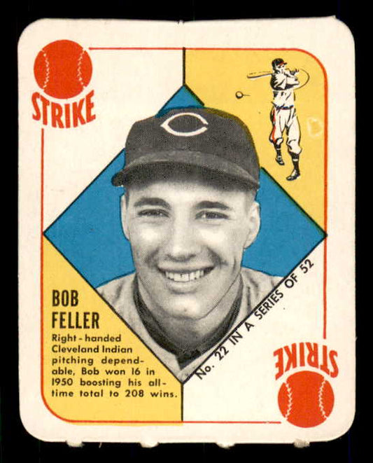 1951 Topps Red Backs #022 Bob Feller Indians EX-MT 562811