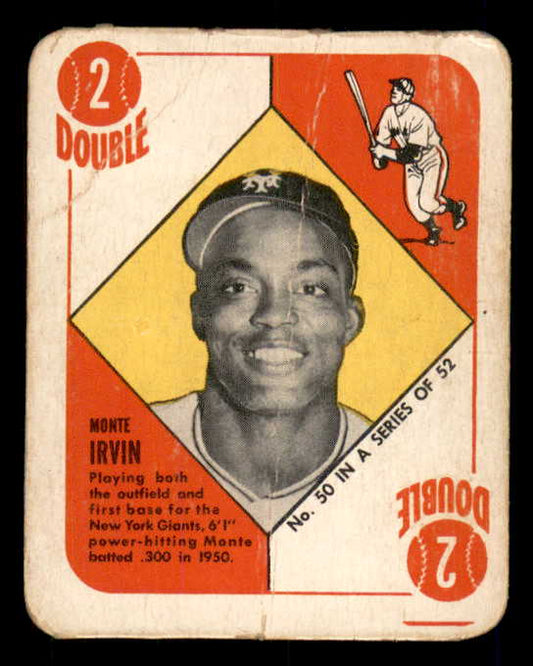 1951 Topps Red Backs #050 Monte Irvin Giants Fair 562812