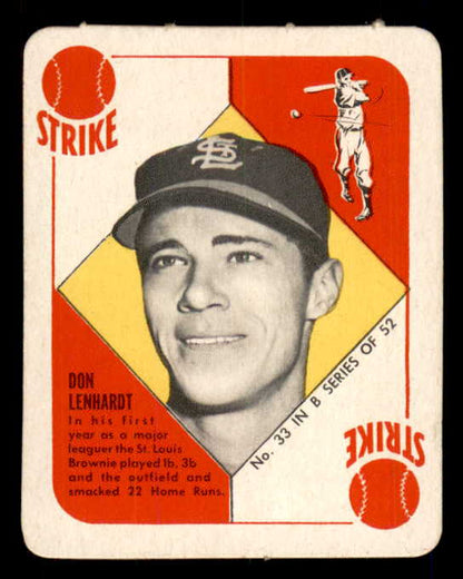 1951 Topps Blue Backs #033 Don Lenhardt Browns NR-MT 562814