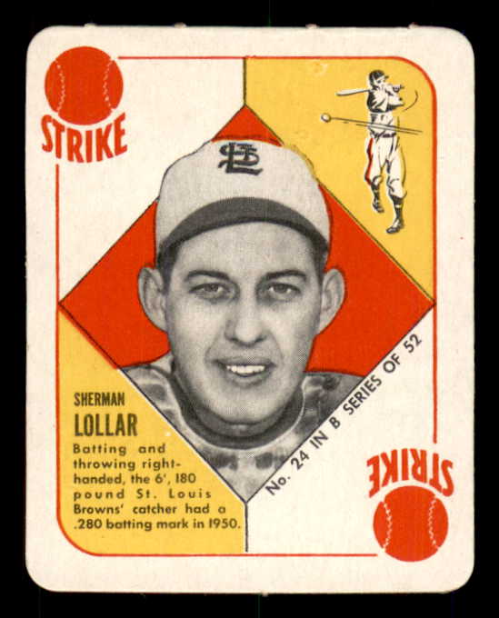 1951 Topps Blue Backs #024 Sherm Lollar Browns NR-MT 562815