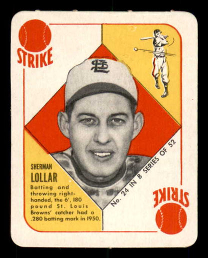 1951 Topps Blue Backs #024 Sherm Lollar Browns NR-MT 562815