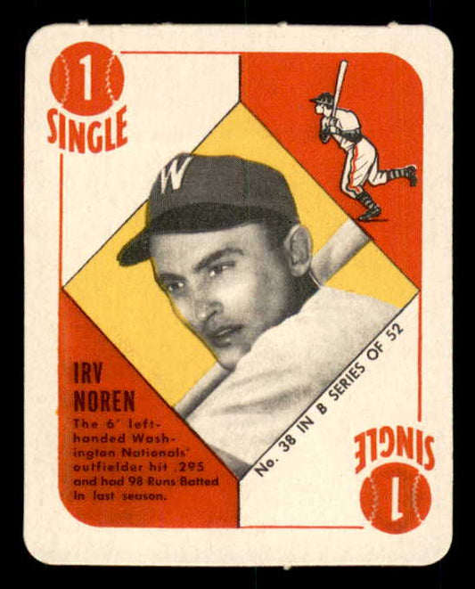 1951 Topps Blue Backs #038 Irv Noren Senators NR-MT 562818