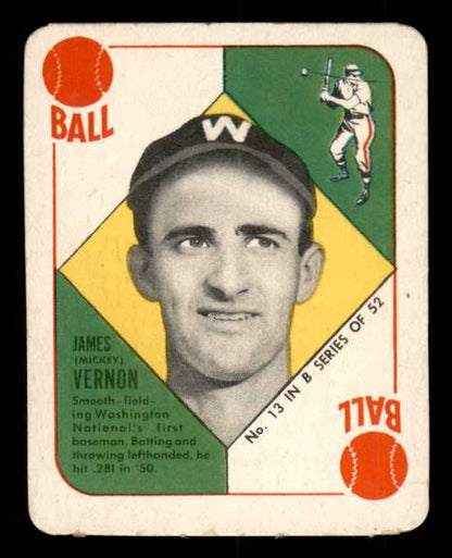 1951 Topps Blue Backs #013 Mickey Vernon Senators NR-MT 562822