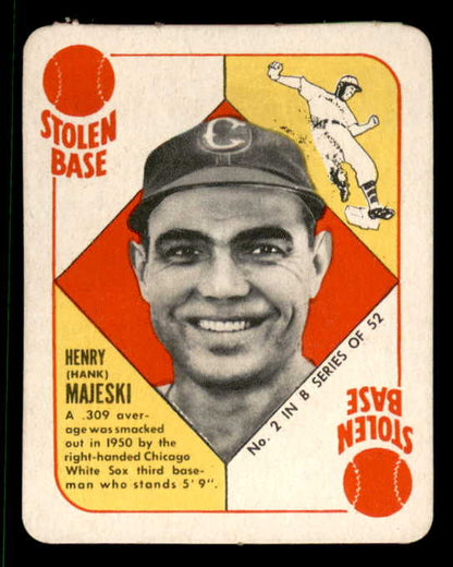 1951 Topps Blue Backs #002 Hank Majeski White Sox NR-MT 562827