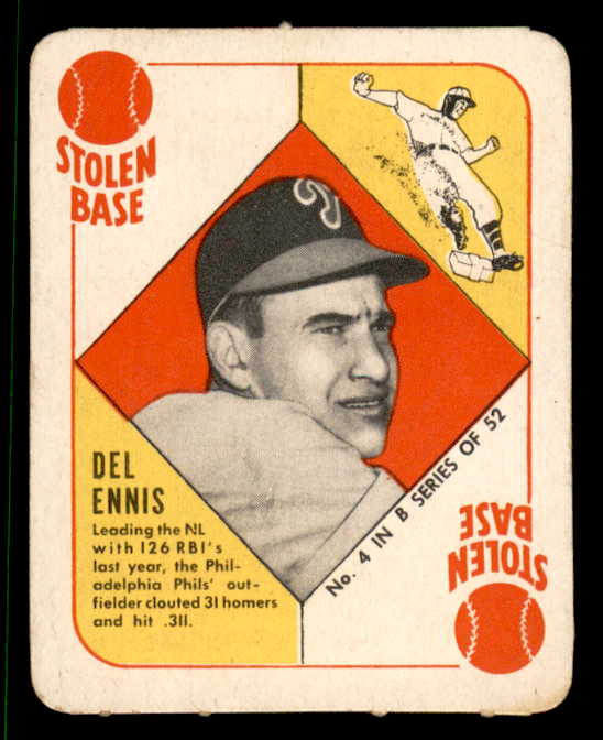 1951 Topps Blue Backs #004 Del Ennis Phillies NR-MT 562828