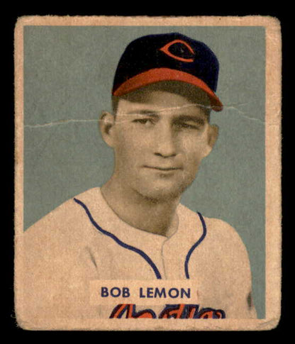 1949 Bowman Baseball #238 Bob Lemon Indians Good 562841