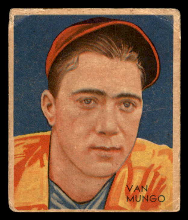 1934-36 Diamond Stars #019 Van Mungo Dodgers VG 562858
