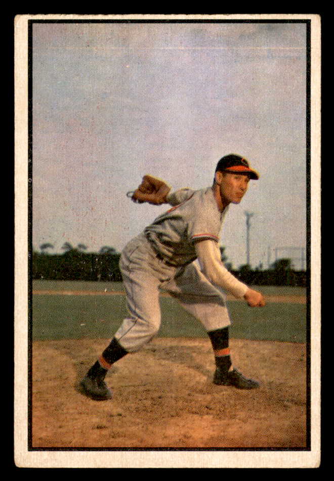 1953 Bowman Color Baseball #114 Bob Feller Indians VG-EX 562876