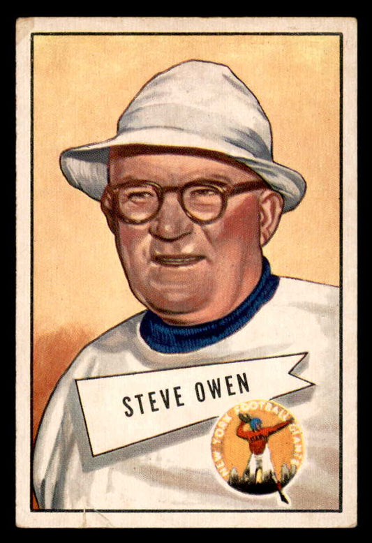 1952 Bowman Large Football #004 Steve Owen Giants VG-EX 562878