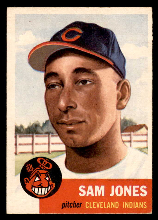 1953 Topps Baseball #006 Sam Jones Indians EX-MT 562880