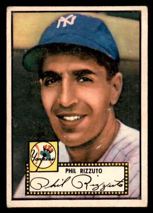 1952 Topps Baseball #011 Phil Rizzuto Yankees VG-EX Red 562883