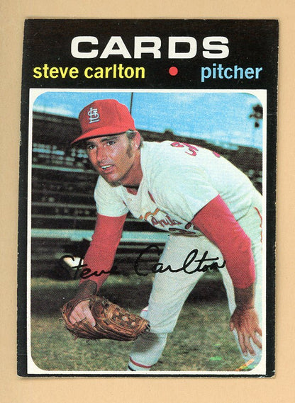 1971 Topps Baseball #055 Steve Carlton Cardinals EX+/EX-MT 562886