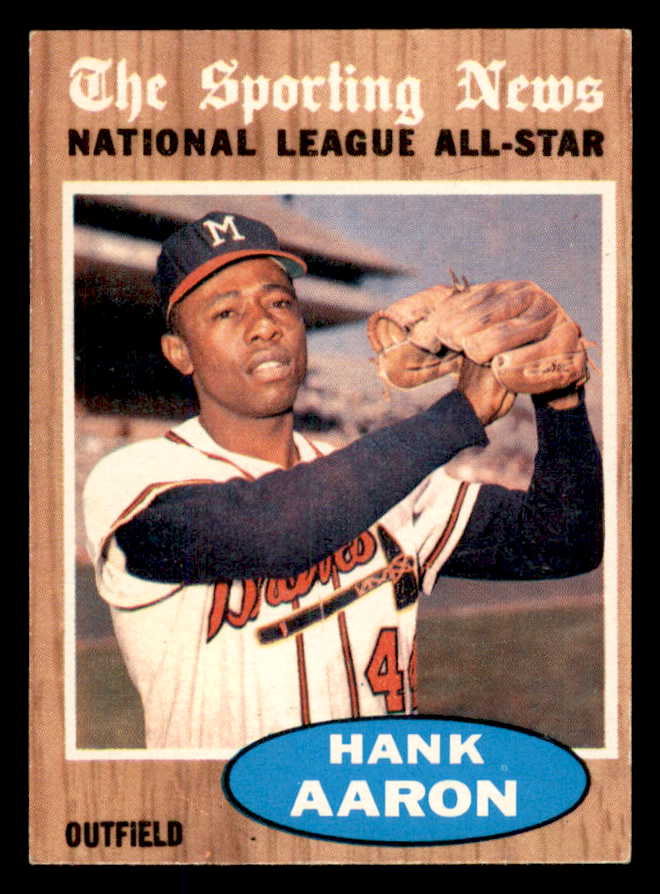 1962 Topps Baseball #394 Hank Aaron A.S. Braves EX-MT 562890