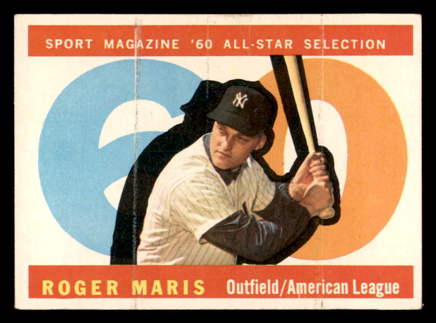 1960 Topps Baseball #565 Roger Maris A.S. Yankees EX-MT 562895