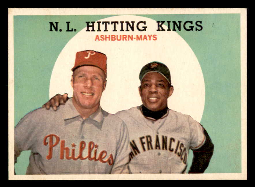 1959 Topps Baseball #317 Willie Mays Richie Ashburn NR-MT 562914