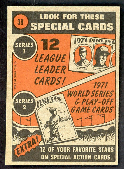 1972 Topps Baseball #038 Carl Yastrzemski IA Red Sox NR-MT 562921