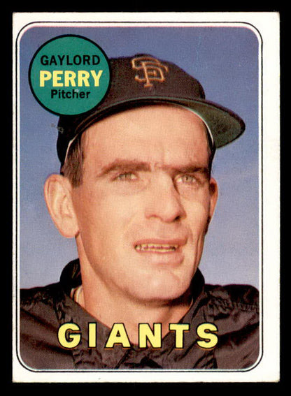 1969 Topps Baseball #485 Gaylord Perry Giants EX 562933