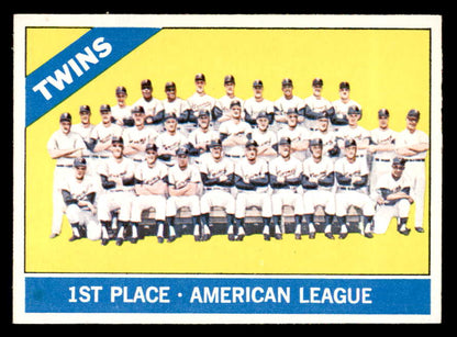 1966 Topps Baseball #526 Minnesota Twins Team EX-MT 562938