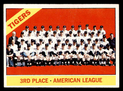 1966 Topps Baseball #583 Detroit Tigers Team EX-MT 562939