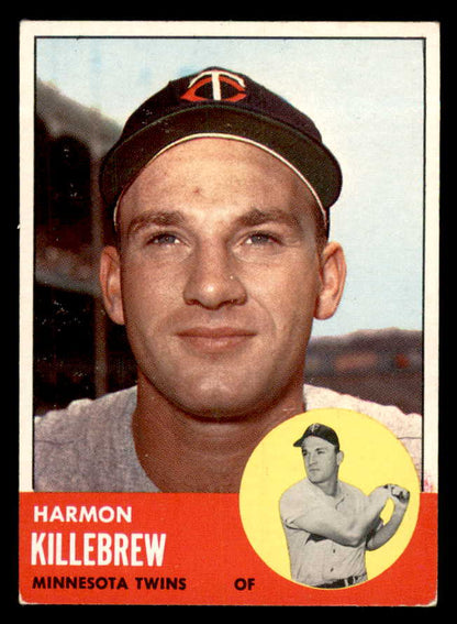 1963 Topps Baseball #500 Harmon Killebrew Twins VG-EX 562948