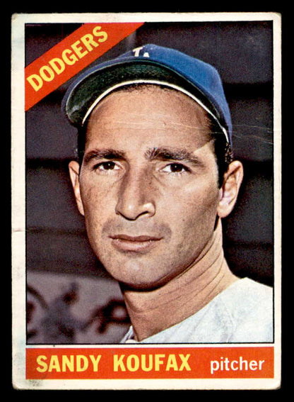 1966 Topps Baseball #100 Sandy Koufax Dodgers Good 562977