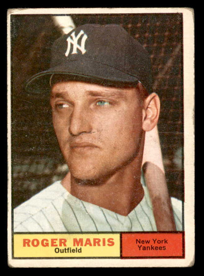 1961 Topps Baseball #002 Roger Maris Yankees VG 562980