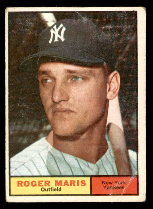 1961 Topps Baseball #002 Roger Maris Yankees VG 562981