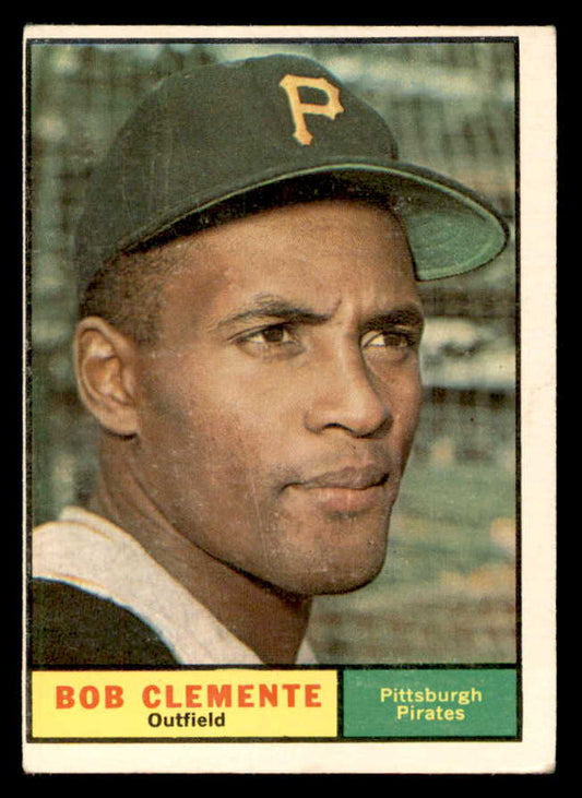1961 Topps Baseball #388 Roberto Clemente Pirates VG-EX 562983