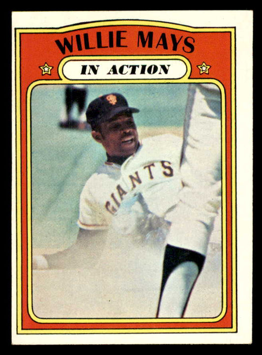 1972 Topps Baseball #050 Willie Mays IA Giants EX-MT 563020