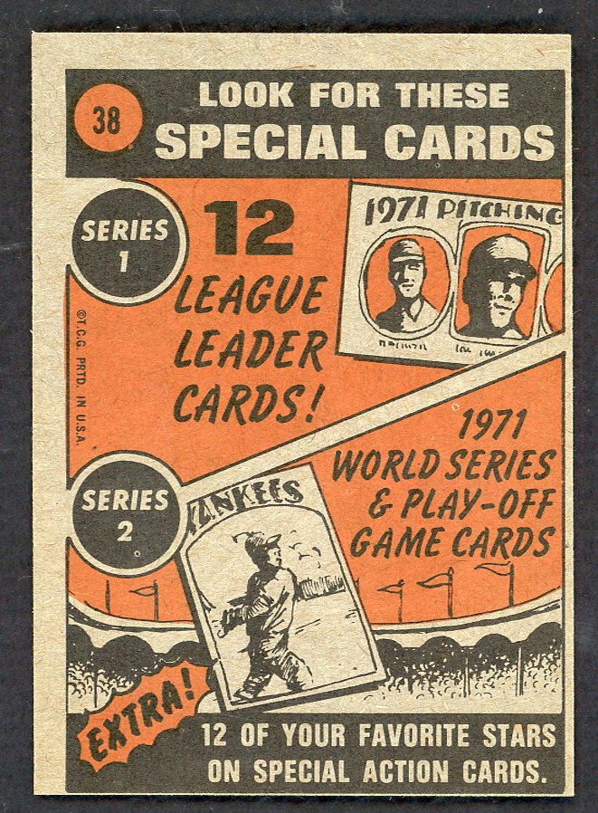 1972 Topps Baseball #038 Carl Yastrzemski IA Red Sox EX-MT 563021