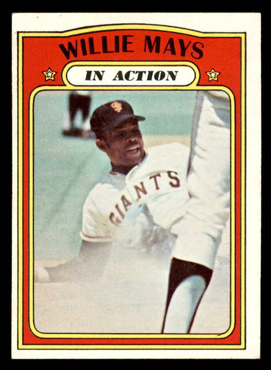 1972 Topps Baseball #050 Willie Mays IA Giants EX-MT 563023