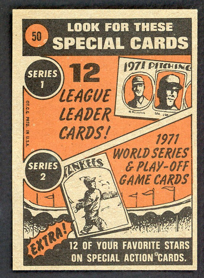 1972 Topps Baseball #050 Willie Mays IA Giants EX-MT 563023