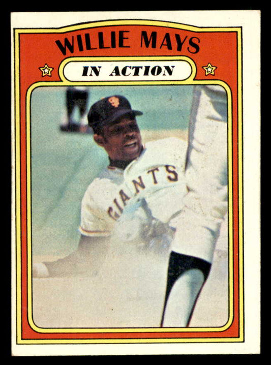 1972 Topps Baseball #050 Willie Mays IA Giants EX-MT 563025