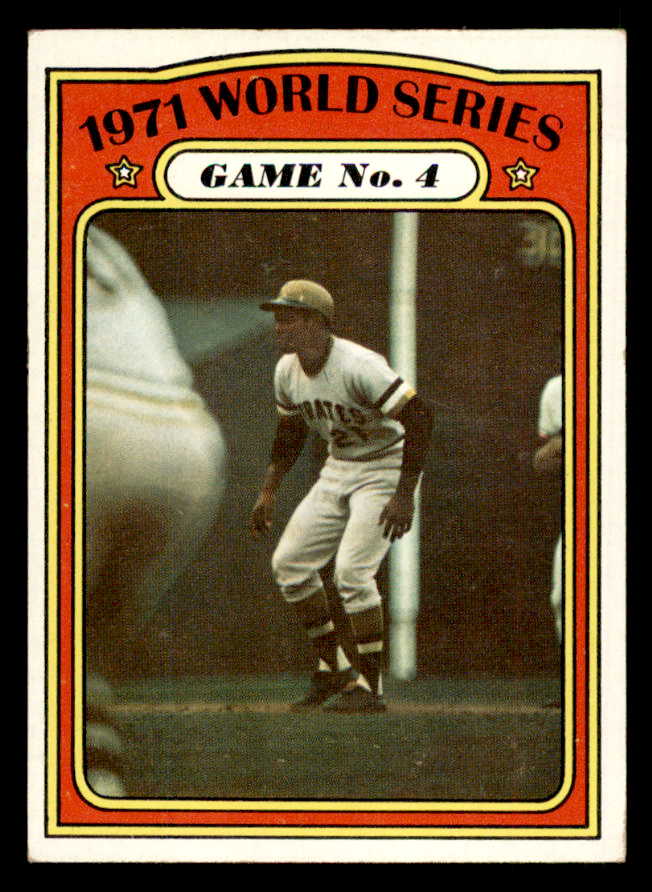 1972 Topps Baseball #226 World Series Game 4 Roberto Clemente EX-MT 563032