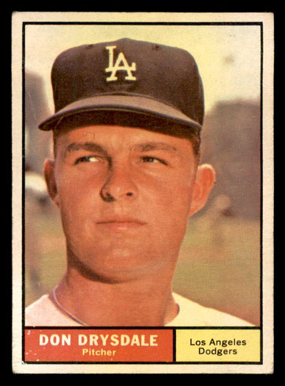 1961 Topps Baseball #260 Don Drysdale Dodgers VG-EX 563043