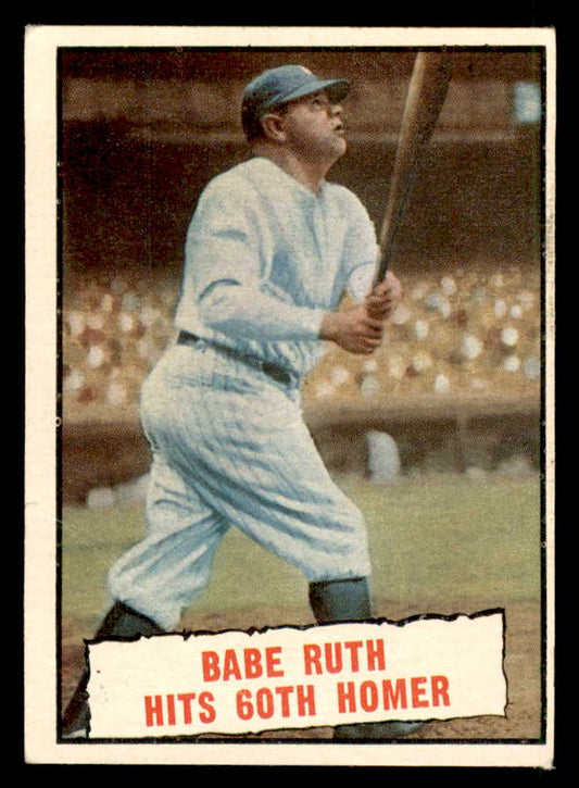 1961 Topps Baseball #401 Babe Ruth Yankees VG-EX 563046