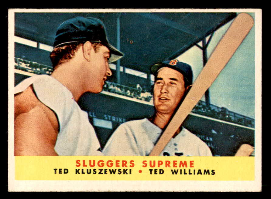 1958 Topps Baseball #321 Ted Williams Ted Kluszewski EX 563059
