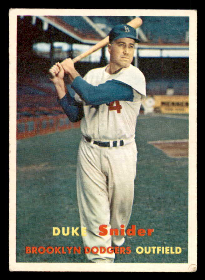 1957 Topps Baseball #170 Duke Snider Dodgers VG-EX 563062
