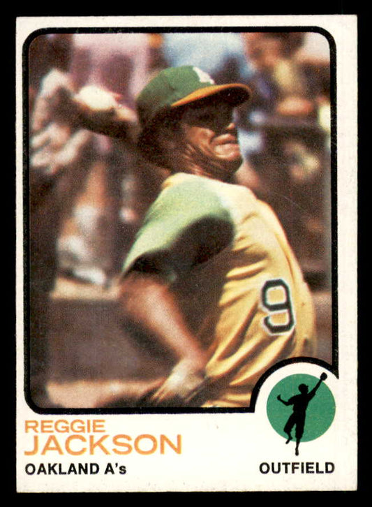 1973 Topps Baseball #255 Reggie Jackson A's EX 563066