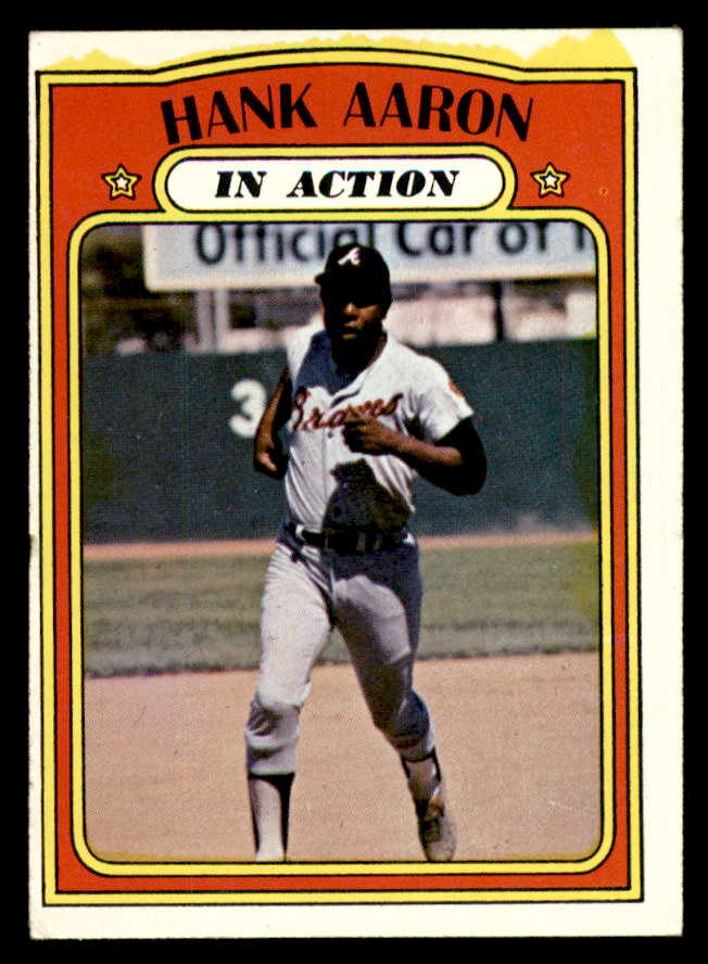 1972 Topps Baseball #300 Hank Aaron IA Braves VG-EX 563071