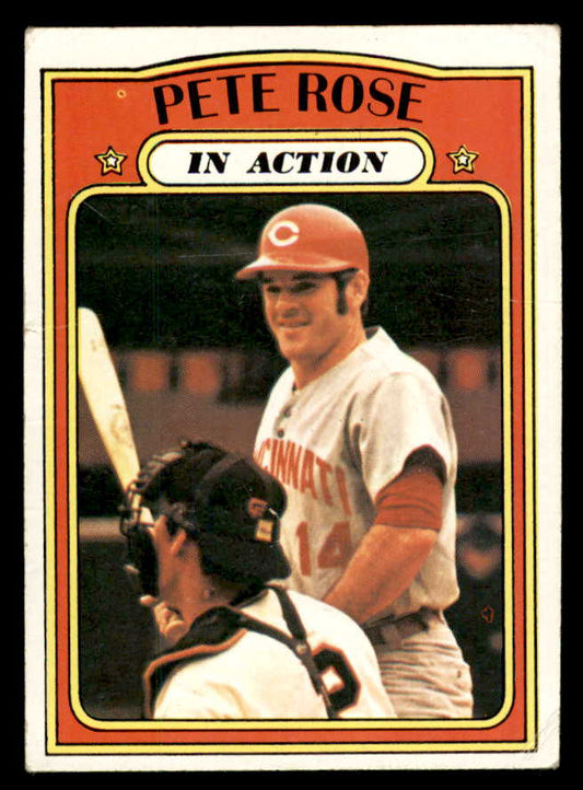 1972 Topps Baseball #560 Pete Rose IA Reds VG-EX 563074