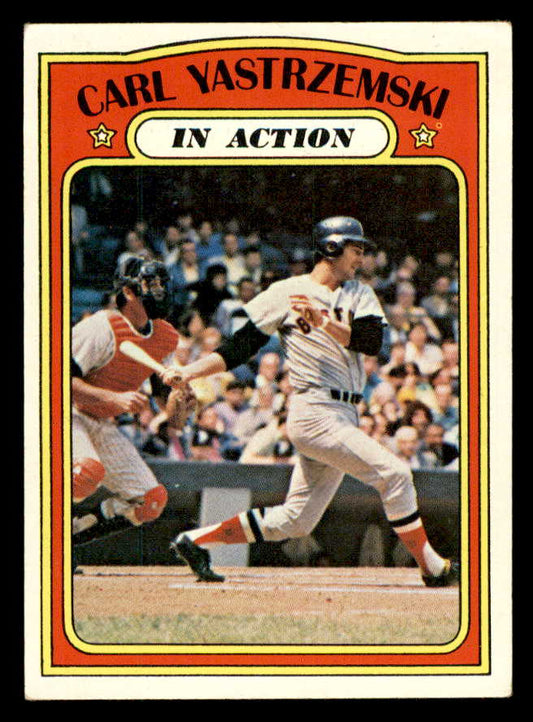 1972 Topps Baseball #038 Carl Yastrzemski IA Red Sox EX 563075
