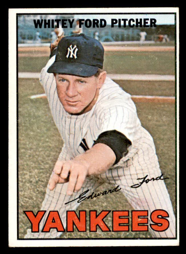 1967 Topps Baseball #005 Whitey Ford Yankees EX+/EX-MT 563082