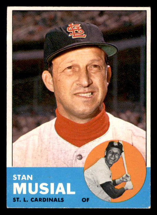 1963 Topps Baseball #250 Stan Musial Cardinals EX+/EX-MT 563088