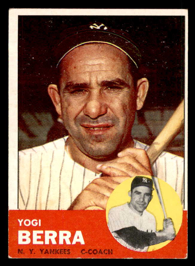 1963 Topps Baseball #340 Yogi Berra Yankees EX 563093